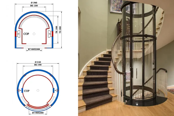 Hố pit là phần móng của thang máy tròn
