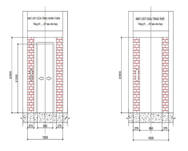 Chiều cao cửa thang máy là gì?