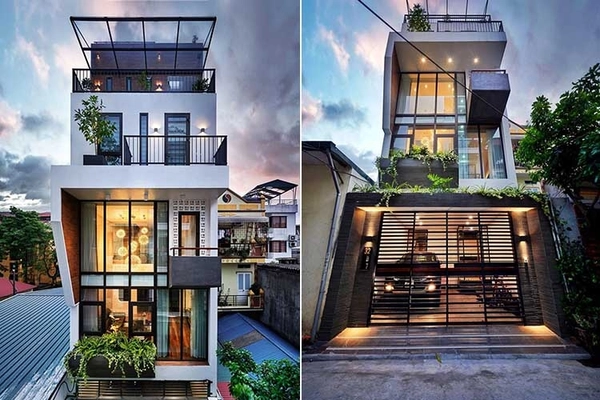 Mẫu thiết kế nhà 5 tầng có thang máy phổ biến tại Việt Nam Mẫu thiết kế nhà 5 tầng có thang máy phổ biến tại Việt Nam