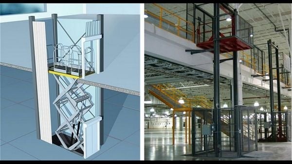 Ứng dụng của thang máy nâng hàng trong nhà máy sản xuất