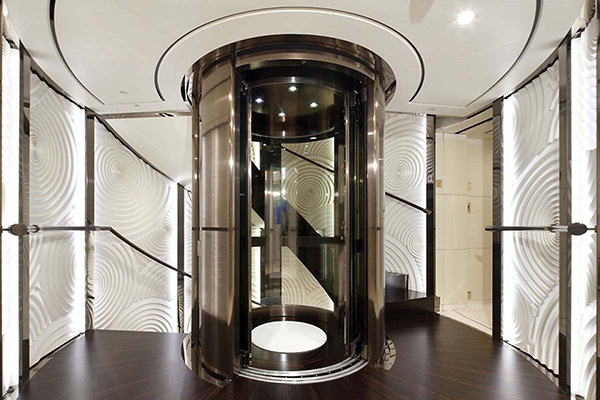 Hệ thống di chuyển thang máy tròn