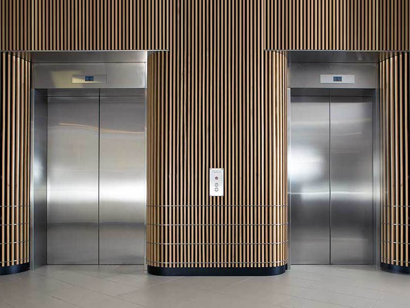 Mẫu cửa thang máy phối màu cá tính Mẫu cửa thang máy phối màu cá tính