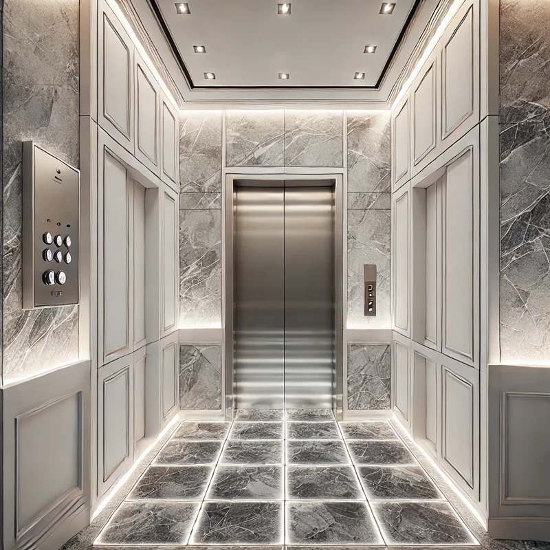 Thang máy tích hợp hệ thống đèn LED nghệ thuật Thang máy tích hợp hệ thống đèn LED nghệ thuật