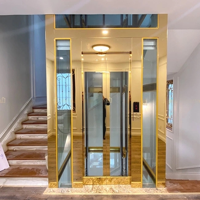 Mẫu cửa thang máy kính cường lực sang trọng Mẫu cửa thang máy kính cường lực sang trọng
