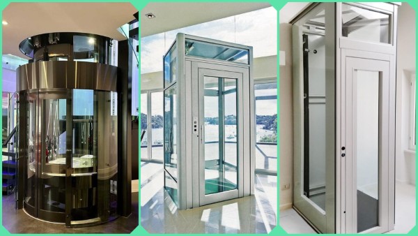 Thang máy lồng kính tròn, vuông, chữ nhật