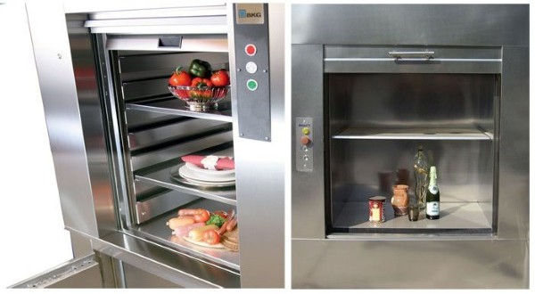 Thang máy tải thực phẩm được phân loại dựa theo tải trọng