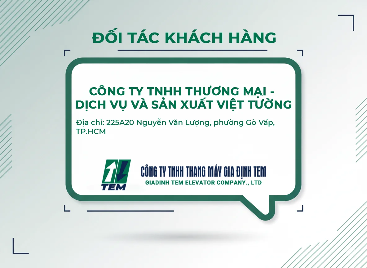 Đối tác khách hàng thang máy gia định TEM