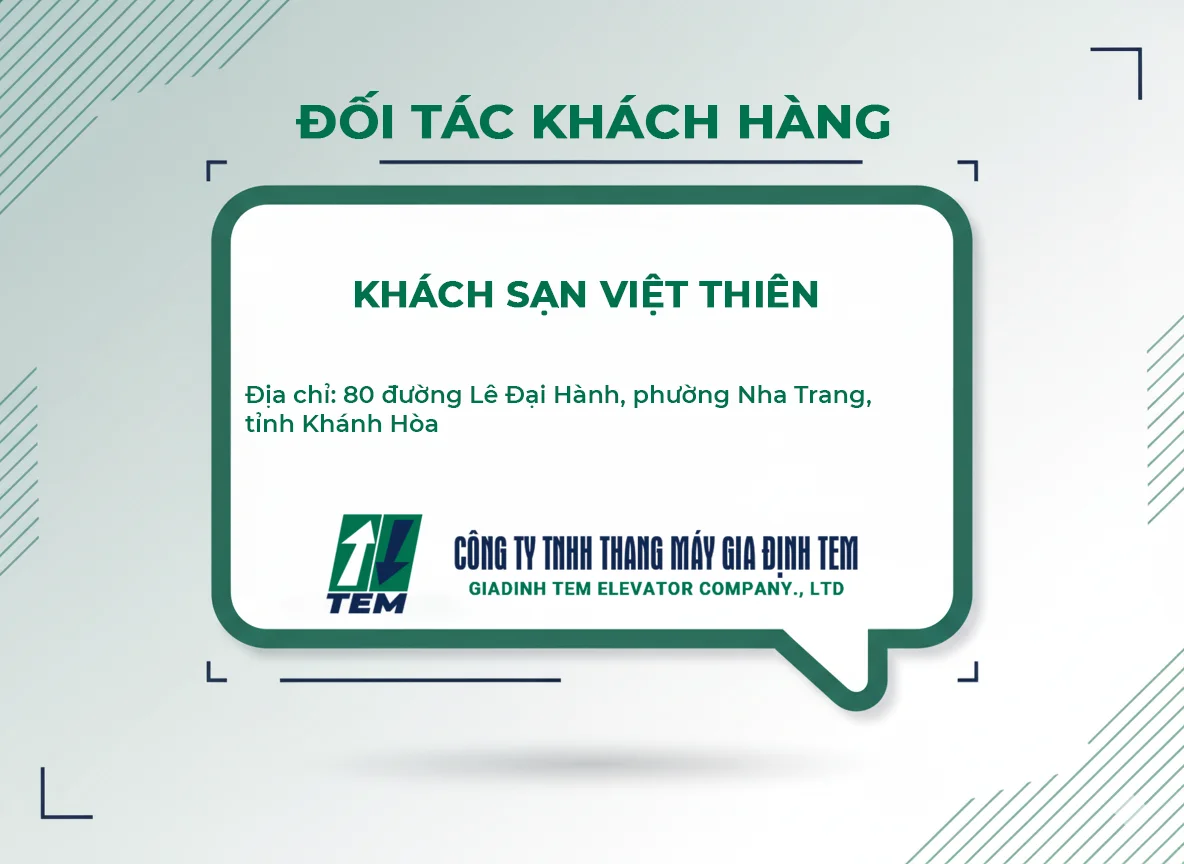 Đối tác khách hàng thang máy gia định TEM
