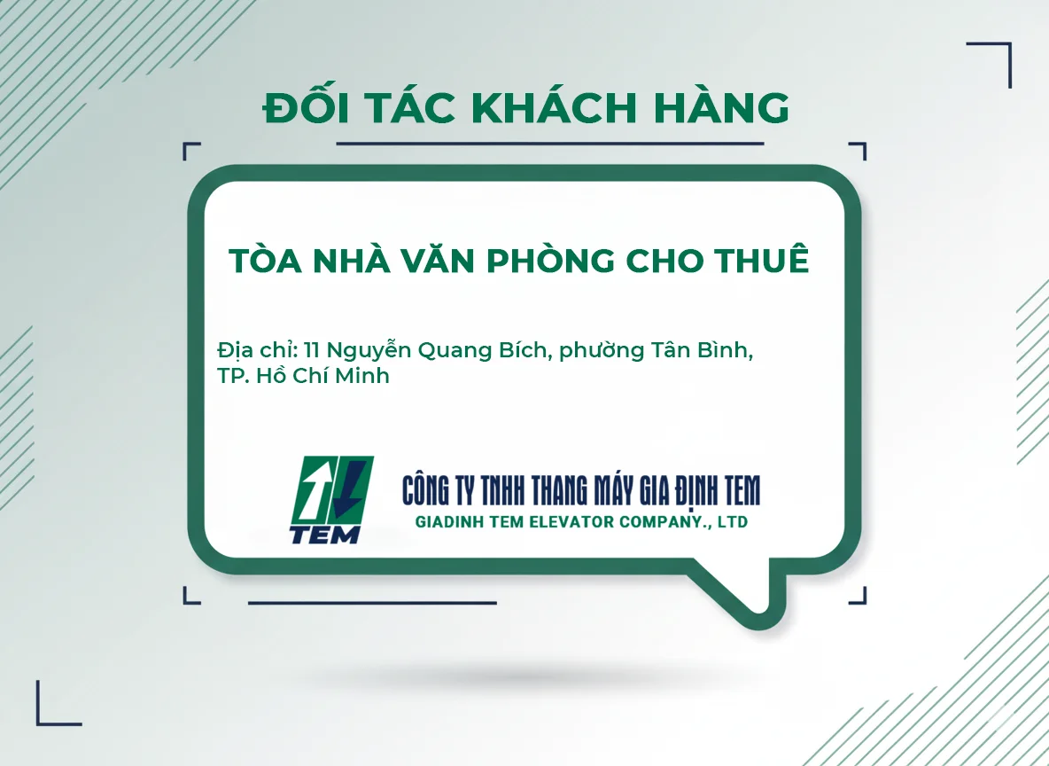 Đối tác khách hàng thang máy gia định TEM