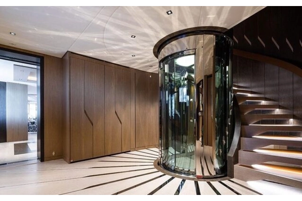 Thang máy Panorama hình bán nguyệt Thang máy Panorama hình bán nguyệt