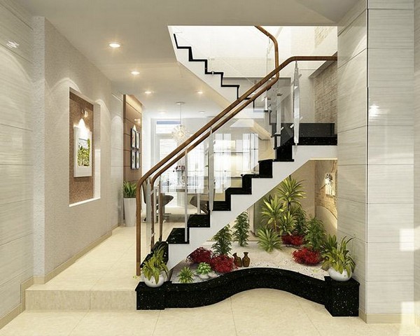 Mẫu cầu thang chữ U cho nhà phố diện tích nhỏ Mẫu cầu thang chữ U cho nhà phố diện tích nhỏ