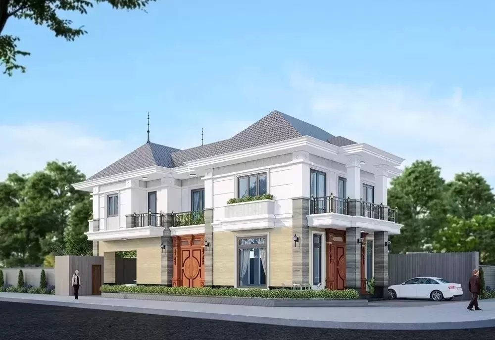 Kiến trúc lô góc đối xứng Kiến trúc lô góc đối xứng