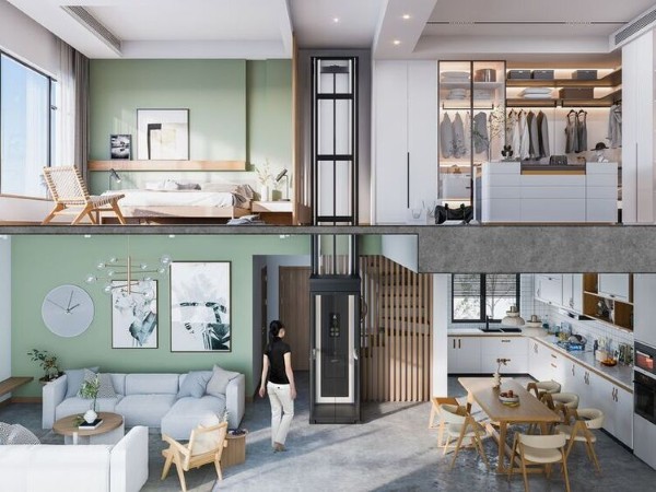 Lợi ích khi lắp đặt thang máy gia đình 2 tầng