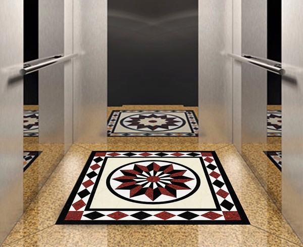 Trang trí sàn thang máy