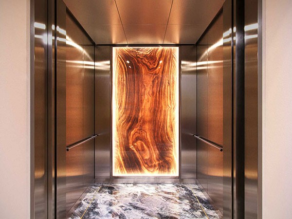 Trang trí vách thang máy