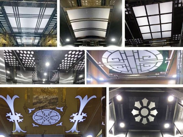 Trang trí trần thang máy