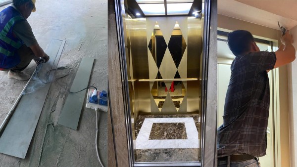 Những lưu ý khi thiết kế và thi công trang trí thang máy