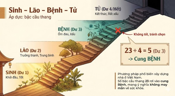 Phân tích theo phong thủy Sinh – Lão – Bệnh – Tử Phân tích theo phong thủy Sinh – Lão – Bệnh – Tử