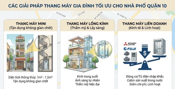 Các dòng thang máy gia đình phù hợp cho đặc thù nhà phố Quận 10 Các dòng thang máy gia đình phù hợp cho đặc thù nhà phố Quận 10