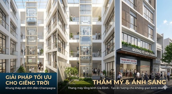 Lắp đặt thang máy lồng kính tại đường Tô Hiến Thành Lắp đặt thang máy lồng kính tại đường Tô Hiến Thành