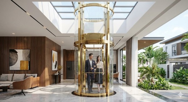 Thang máy kính đẳng cấp tại Khu dân cư Tạ Quang Bửu Thang máy kính đẳng cấp tại Khu dân cư Tạ Quang Bửu