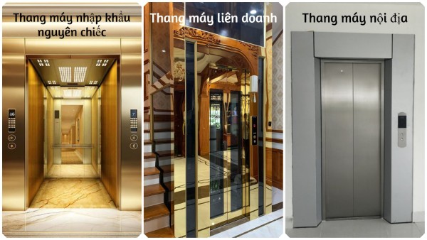 Thang máy gia đình 500kg được phân loại theo nguồn gốc xuất xứ