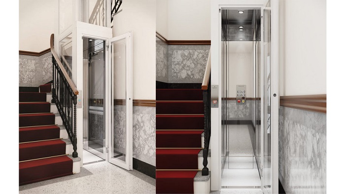 Thang máy mini tiết kiệm diện tích cho nhà phố nhỏ