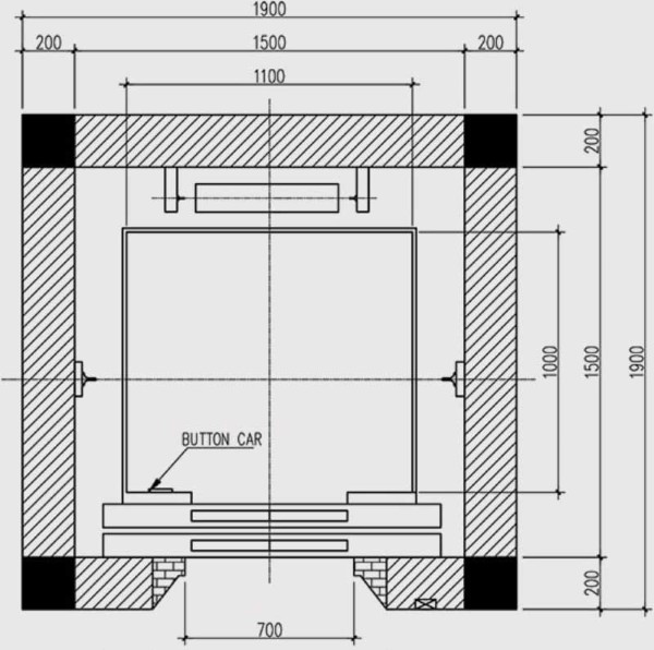 Kích thước hố thang máy phù hợp cho nhà diện tích nhỏ