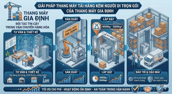 Thang Máy Gia Định – Giải pháp vận tải hàng hóa chuyên nghiệp cho các doanh nghiệp