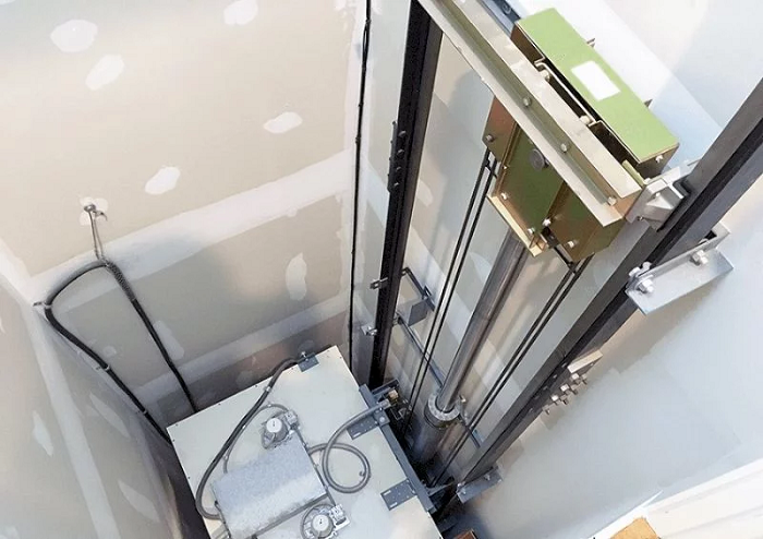 Thang máy không hố pit hệ thống dẫn động dầu và thủy lực